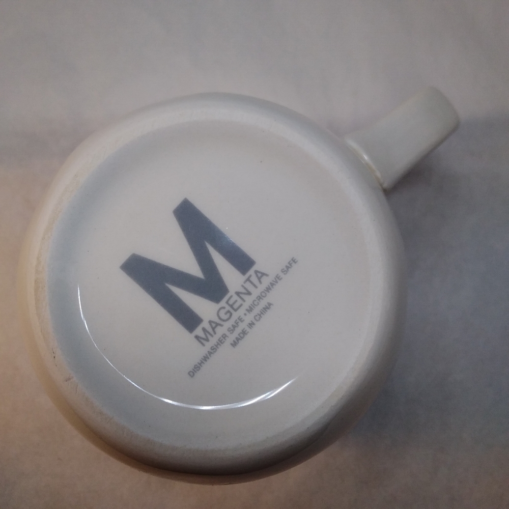 Magenta M Ladybug MUG Off White w/ Red Ladybug 16 oz. Cup - Picture 9 of 12